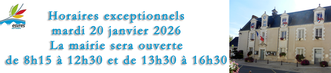 2026 horaires exceptionnels voeux personnel